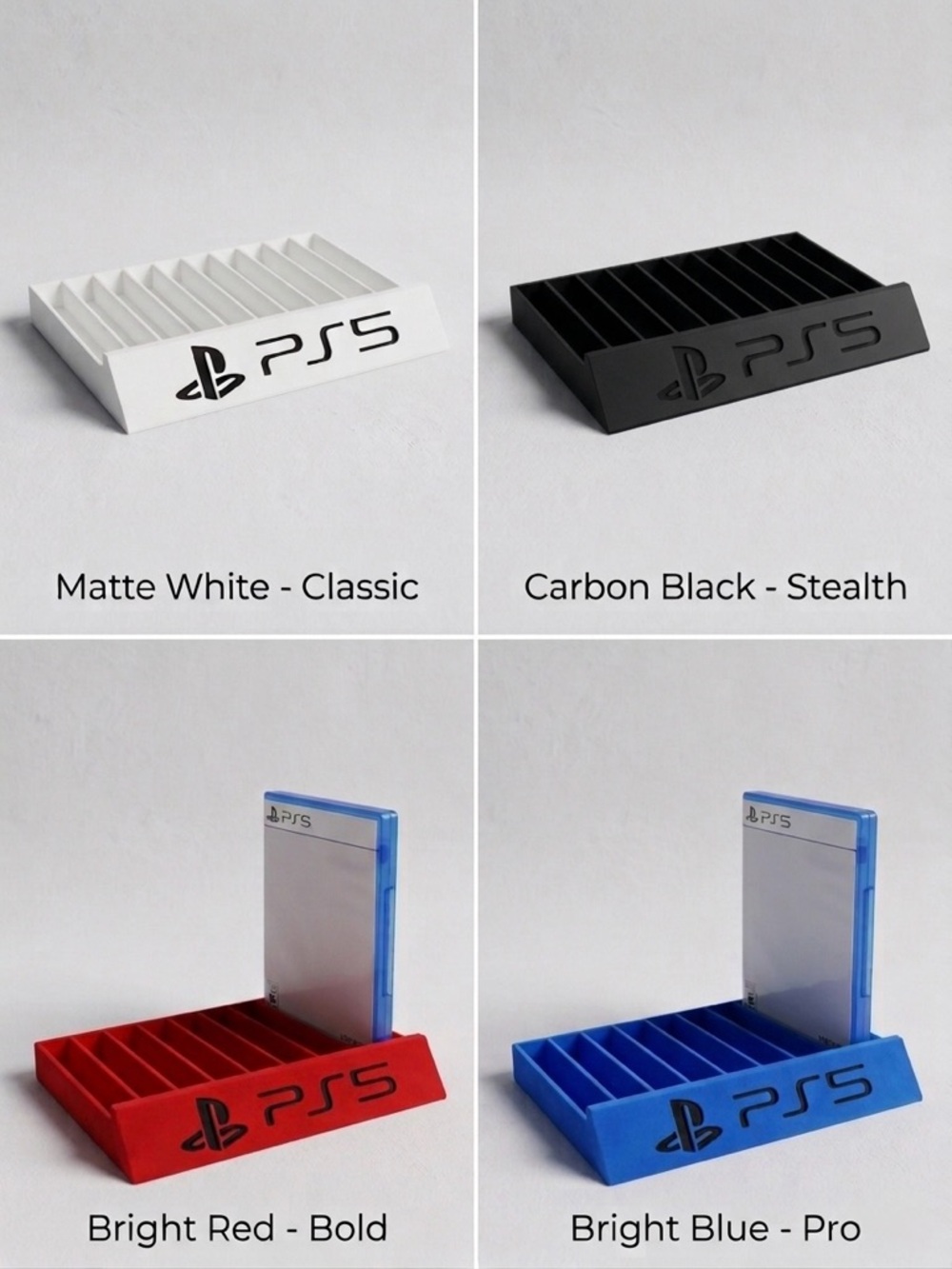 Sony PS5, PS4, PS3 Disc Stand Organizer 3D Printed